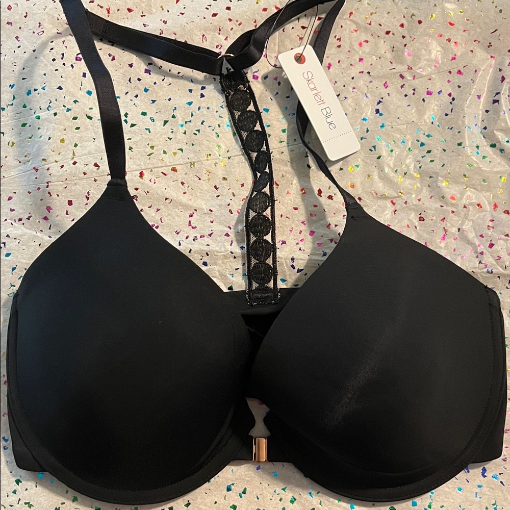 Skarlett Blue Black T-Back Bra